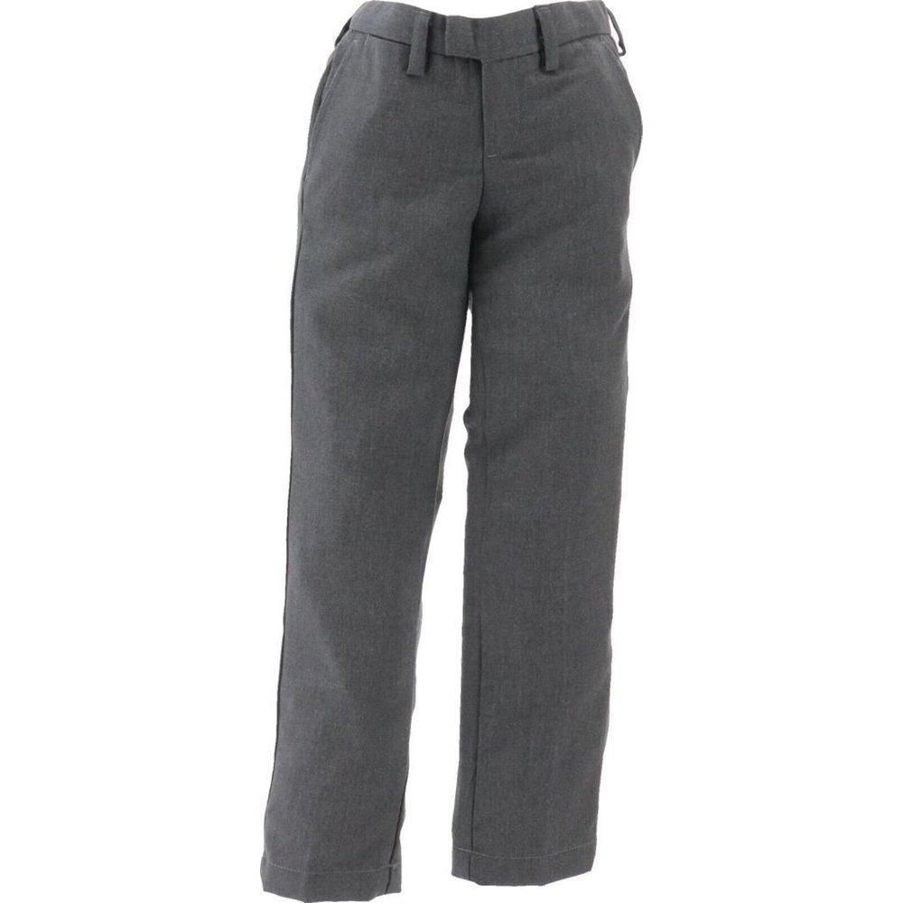 NWT LANDS' END LITTLE GIRL'S UNIFORM‎ PLAIN FRONT DRESS PANTS GRAY 5 & 6